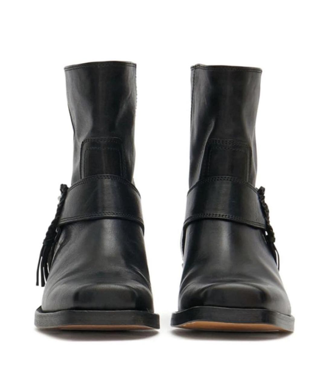 ISABEL MARANT Черные кожаные полусапоги, фото 3