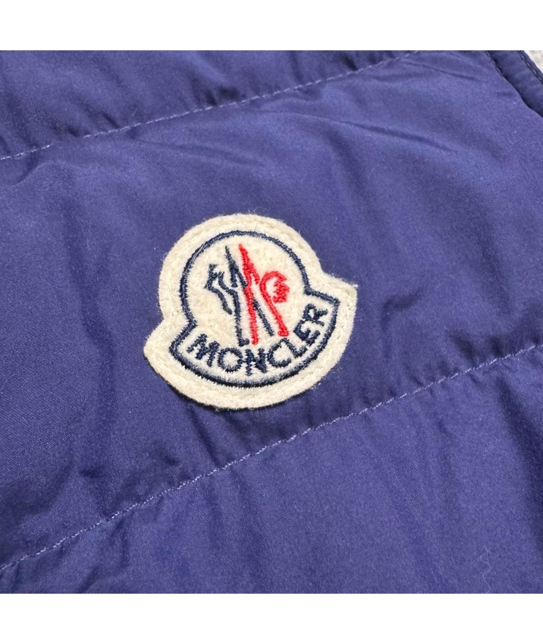 MONCLER Синий полиамидовый жилет, фото 3