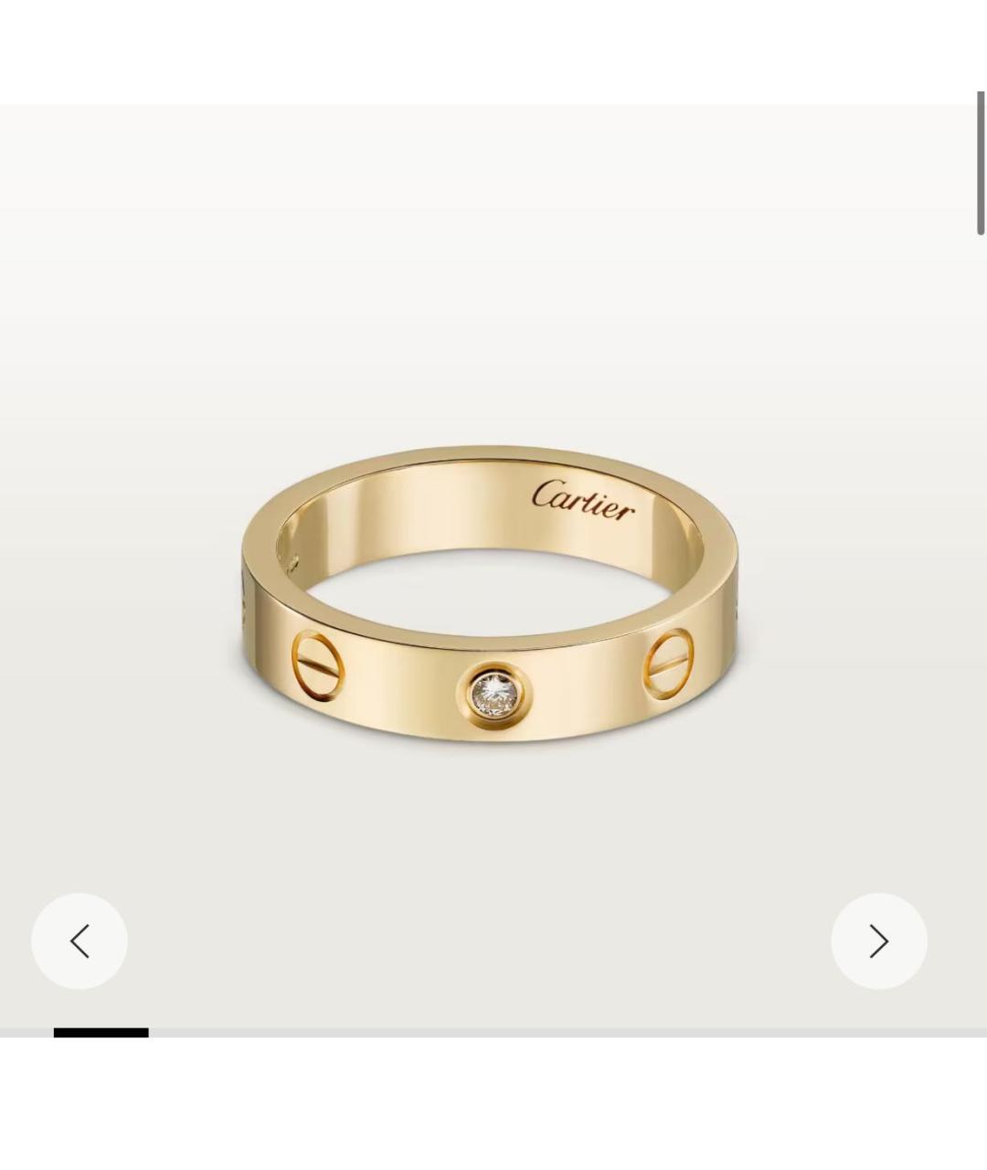 CARTIER Золотое кольцо из желтого золота, фото 4