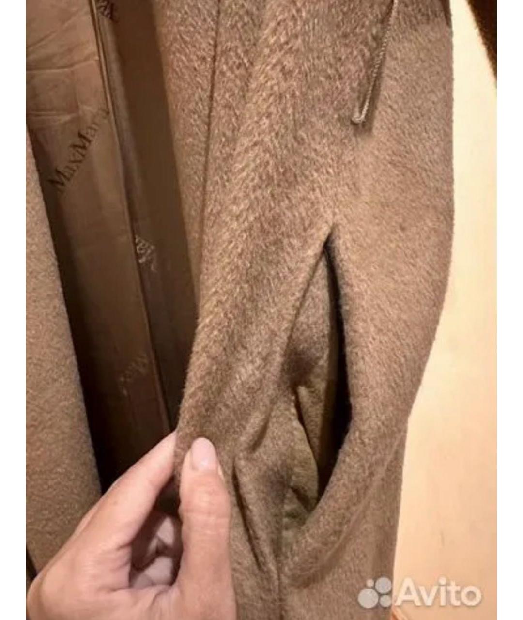 'S MAX MARA Горчичное кашемировое пальто, фото 4