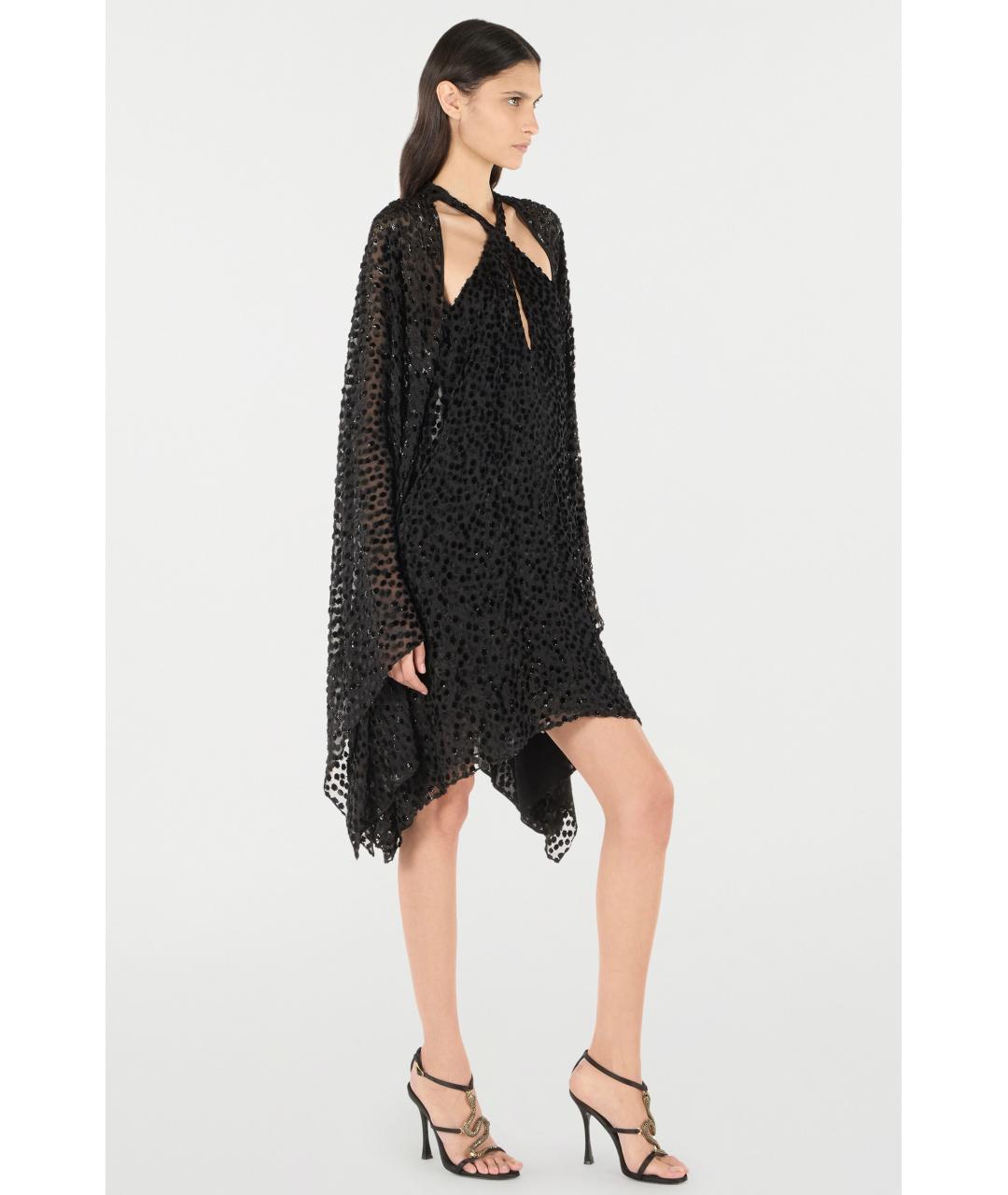 ROBERTO CAVALLI Черное коктейльное платье, фото 3