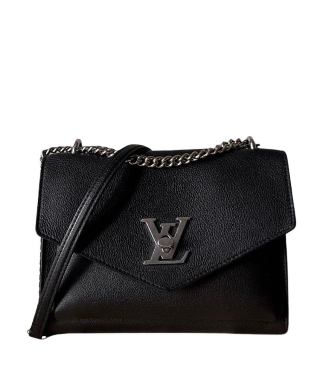 LOUIS VUITTON Черная кожаная сумка через плечо, фото 1