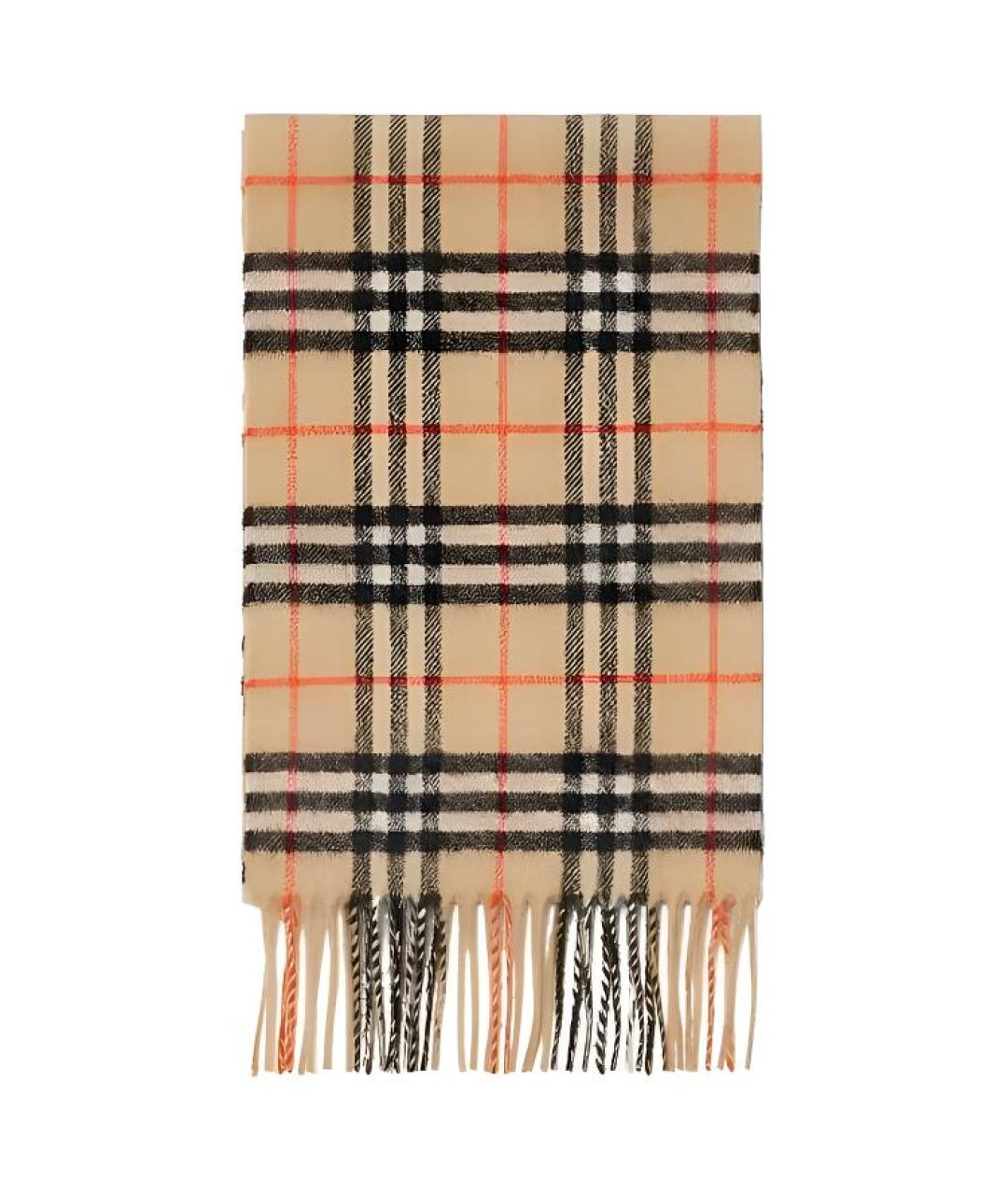 BURBERRY Бежевый кашемировый шарф, фото 2