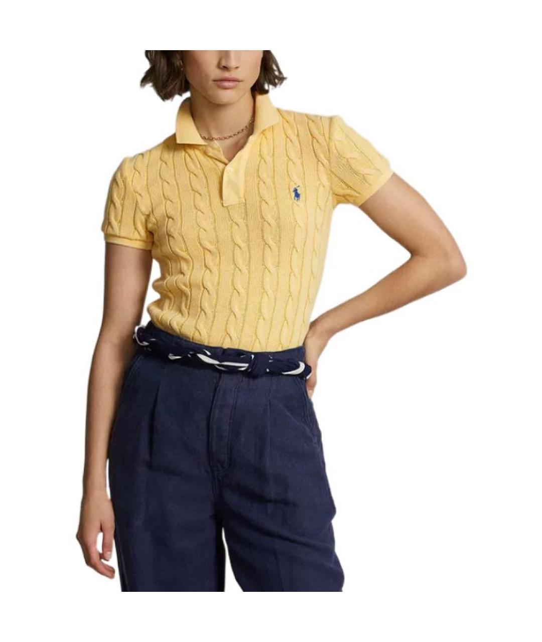 POLO RALPH LAUREN Желтый джемпер / свитер, фото 2