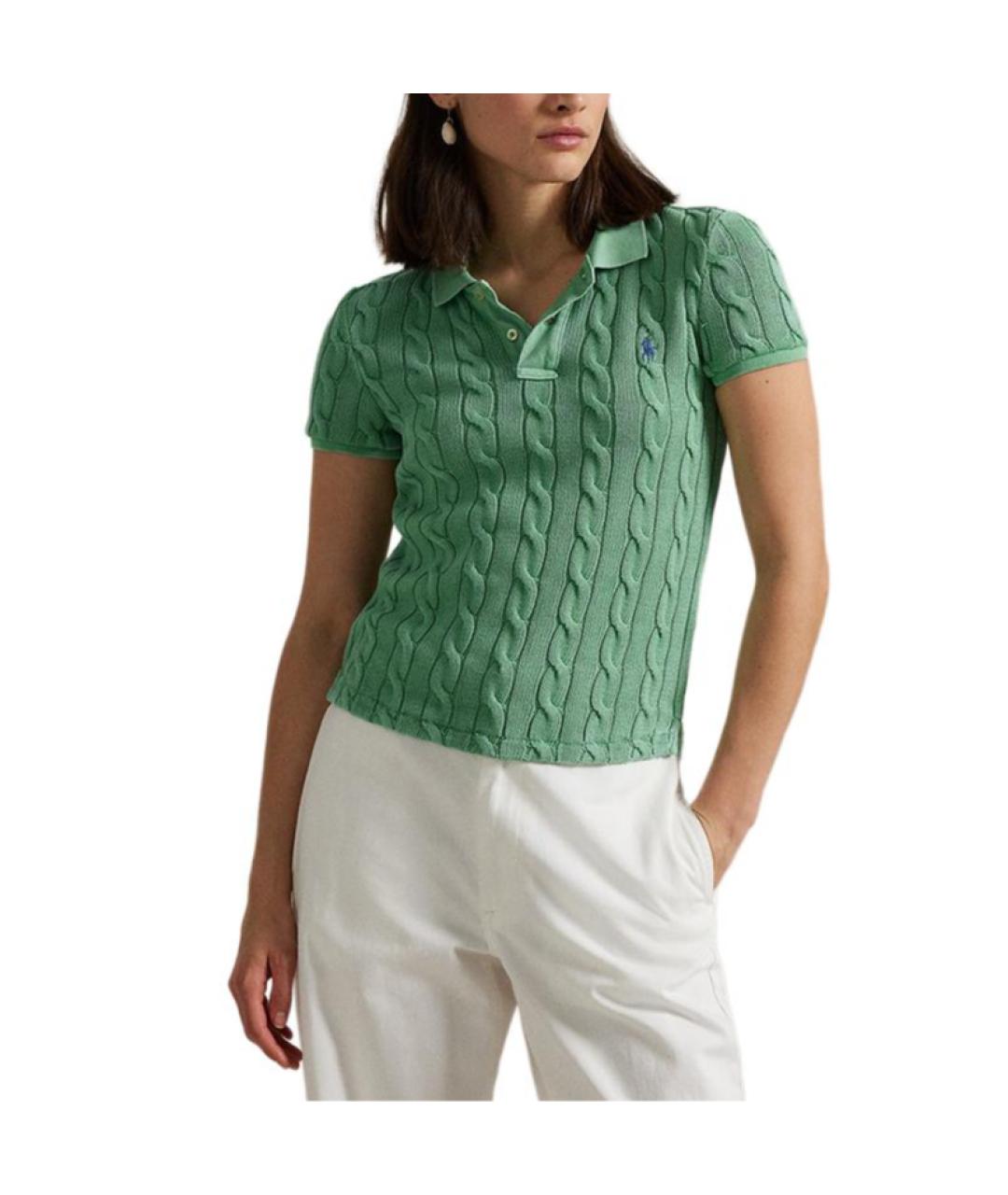 POLO RALPH LAUREN Зеленый джемпер / свитер, фото 2