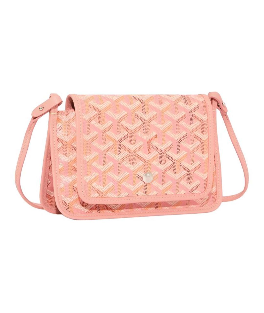 GOYARD Розовая сумка через плечо из канвы, фото 2