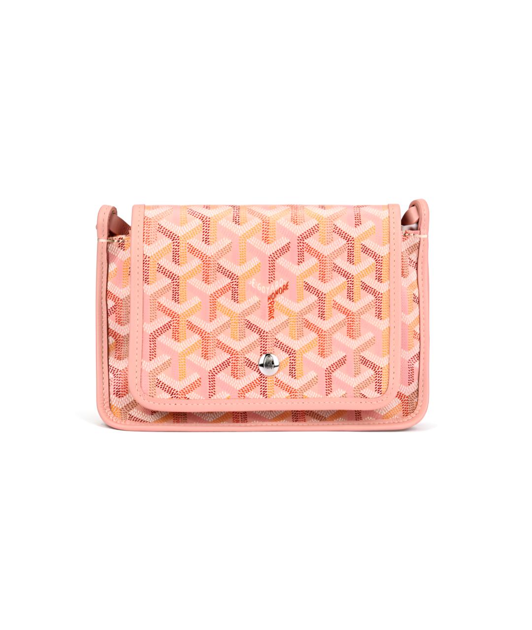GOYARD Розовая сумка через плечо из канвы, фото 6