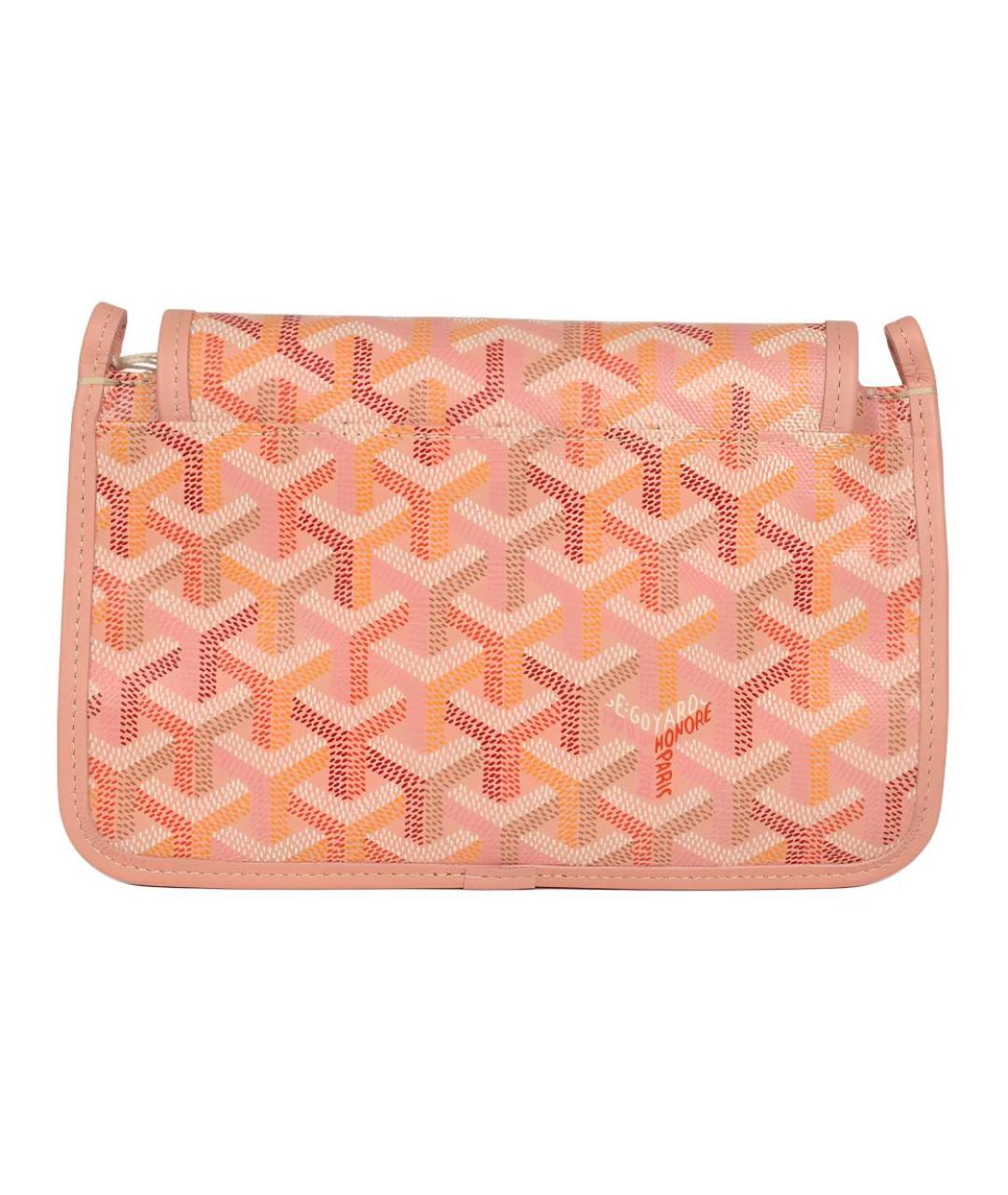 GOYARD Розовая сумка через плечо из канвы, фото 4
