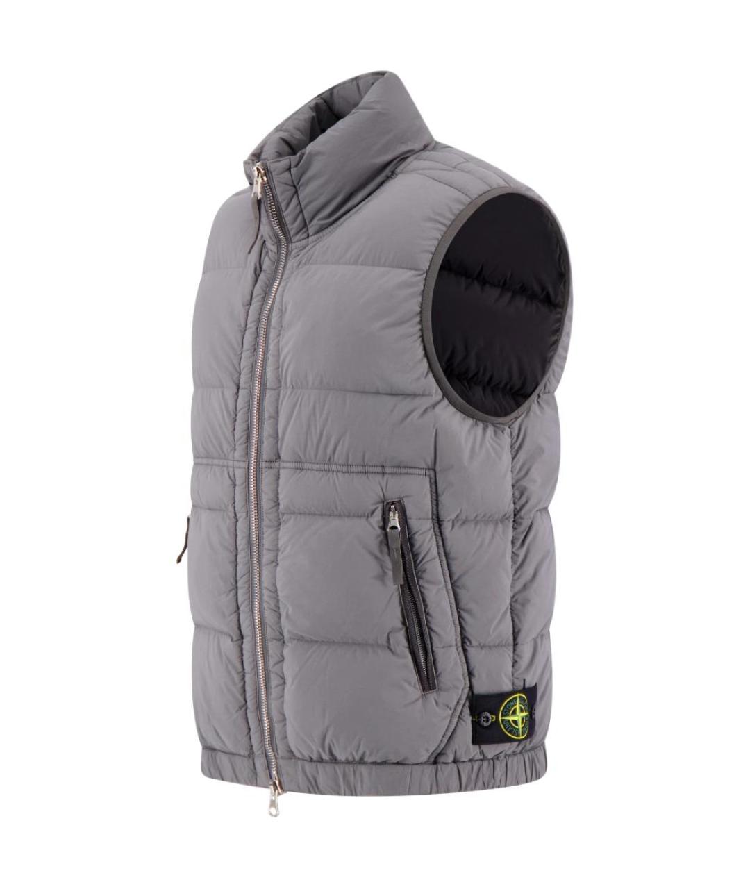STONE ISLAND Серый жилет, фото 3