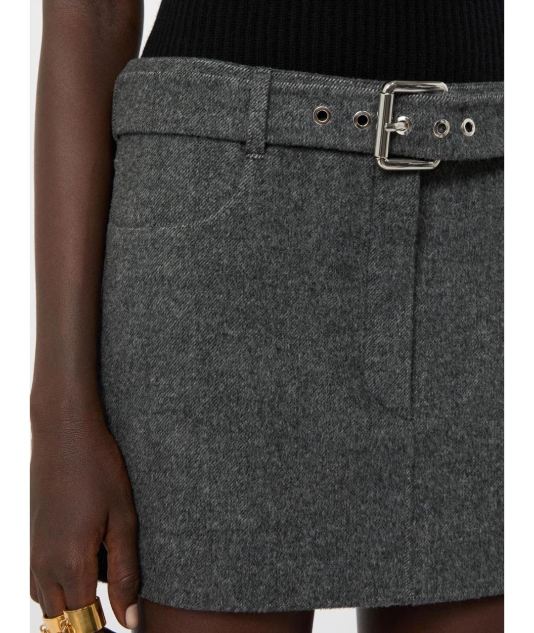 SPORTMAX Шерстяная юбка мини, фото 5
