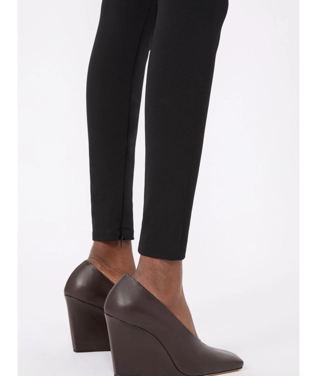 SPORTMAX Черные вискозные леггинсы и велосипедки, фото 5