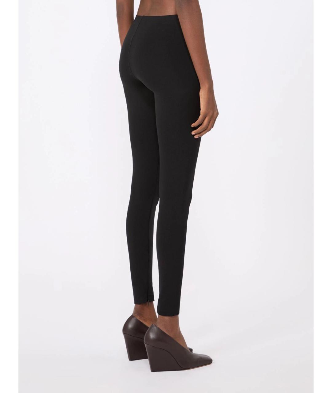 SPORTMAX Черные вискозные леггинсы и велосипедки, фото 4