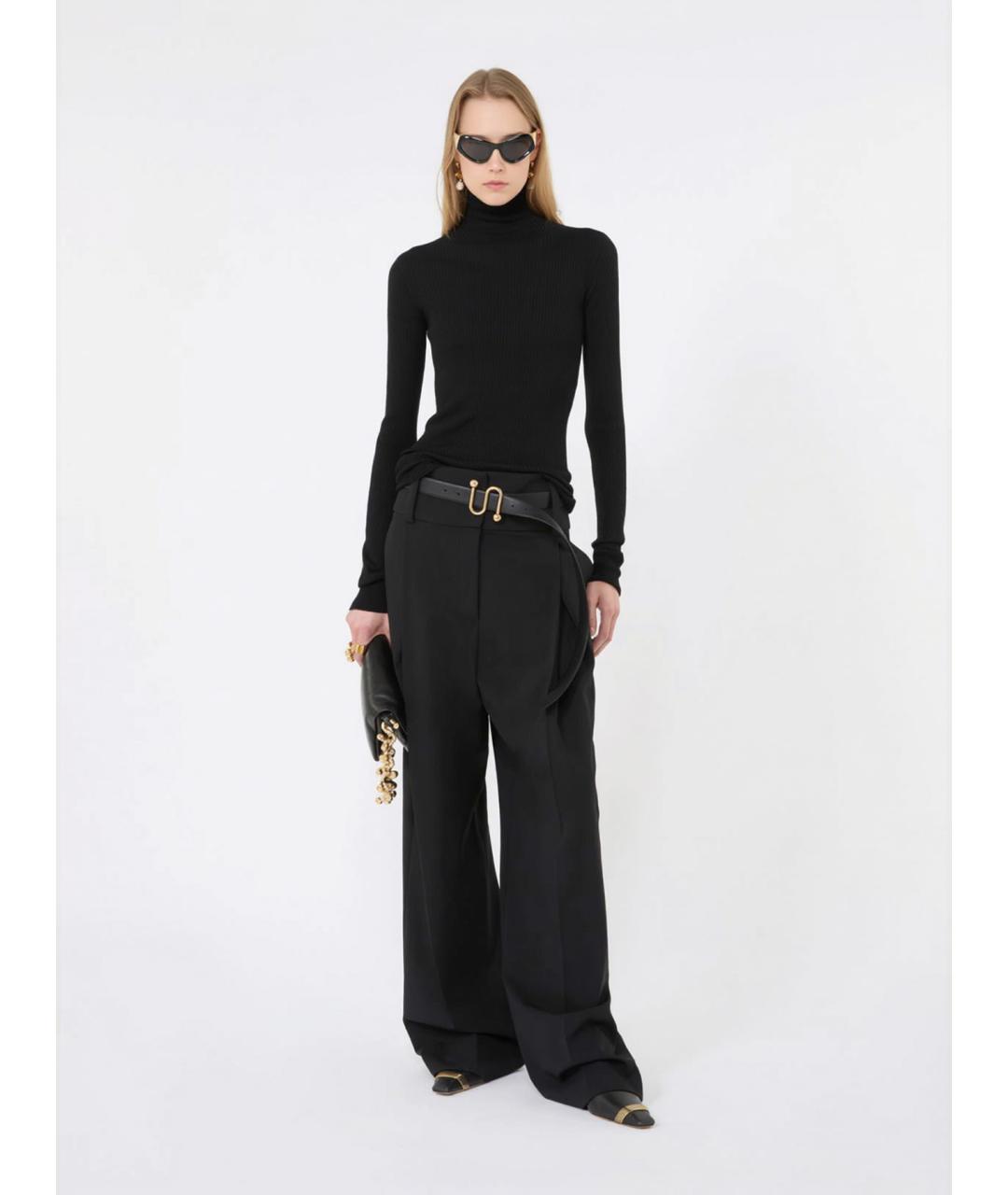 SPORTMAX Черная шерстяная водолазка, фото 2
