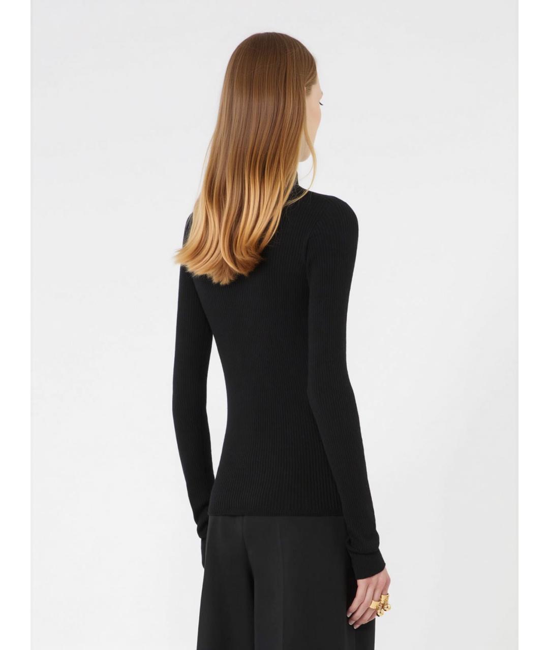 SPORTMAX Черная шерстяная водолазка, фото 4