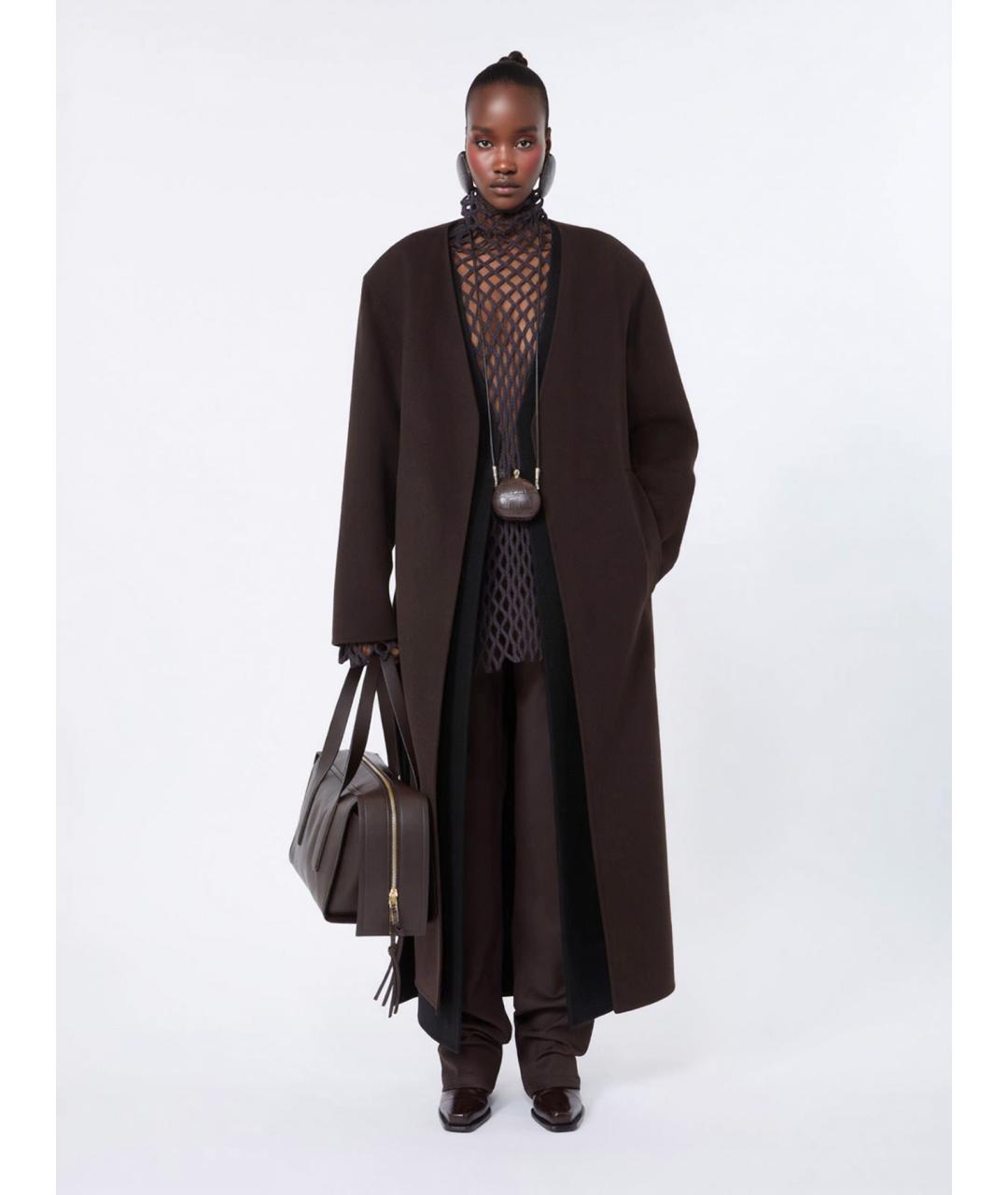 SPORTMAX Коричневая кожаная подвеска, фото 3