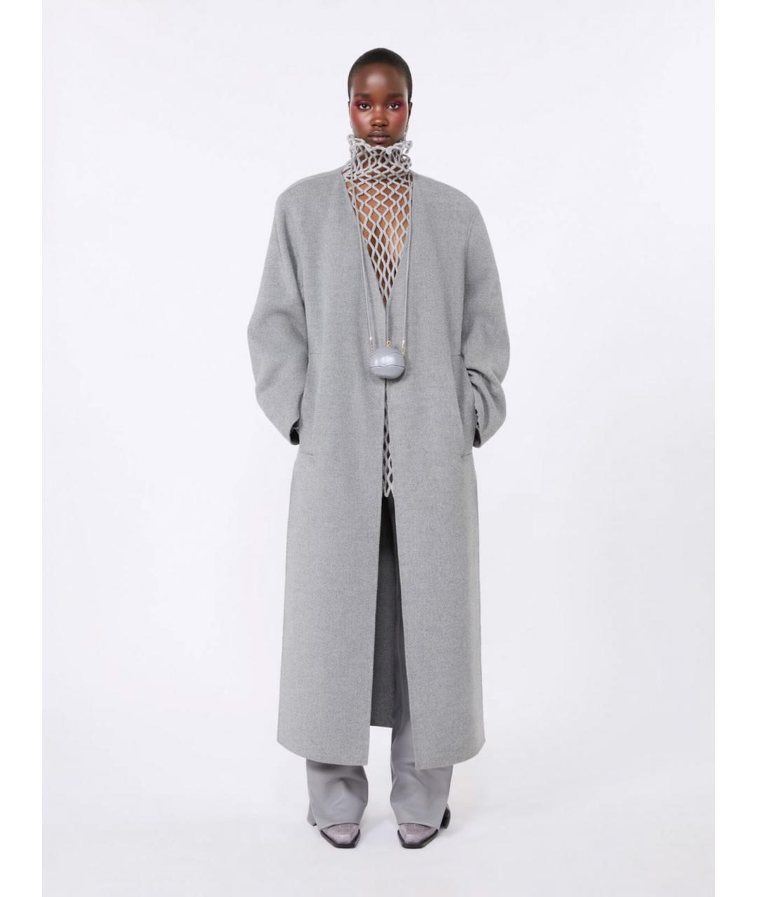 SPORTMAX Серая кожаная подвеска, фото 3