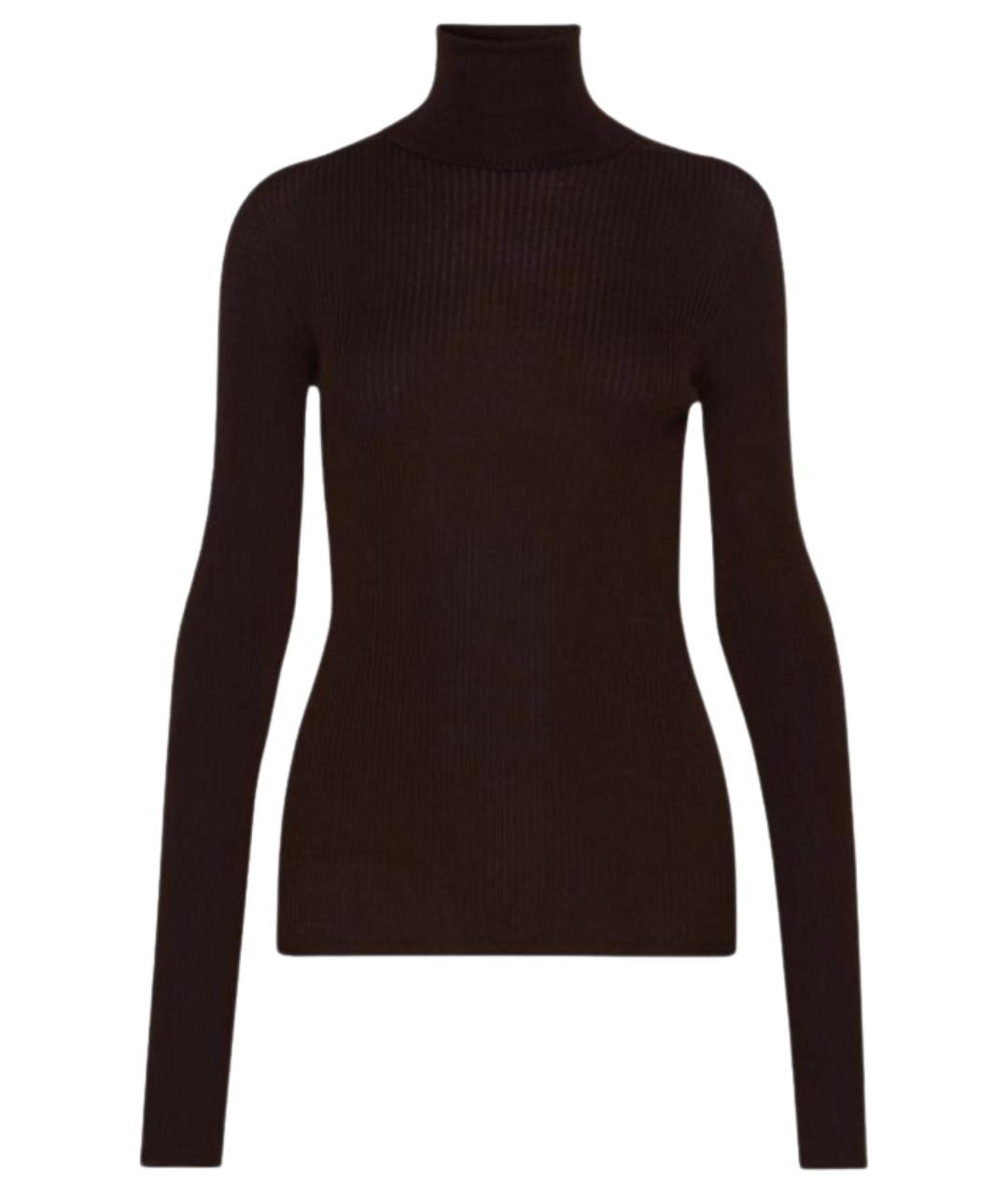 SPORTMAX Коричневая шерстяная водолазка, фото 1