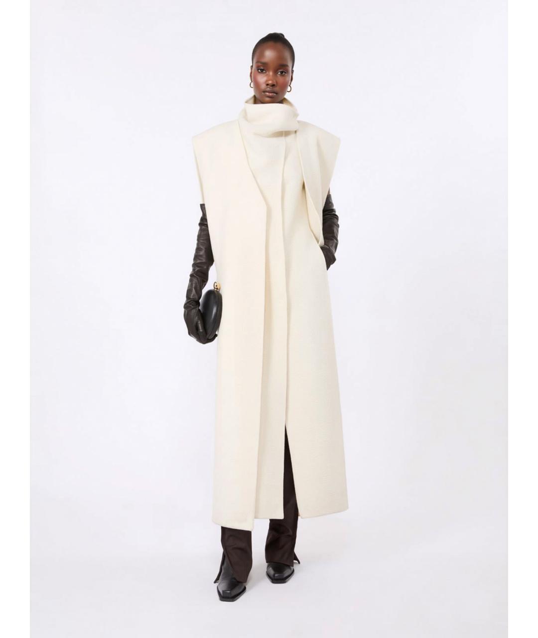 SPORTMAX Коричневые шерстяные прямые брюки, фото 2