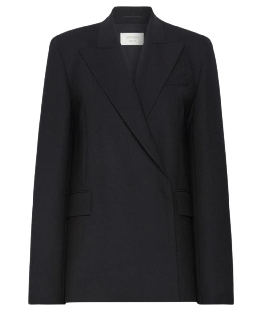 SPORTMAX Черный полиэстеровый жакет/пиджак, фото 1