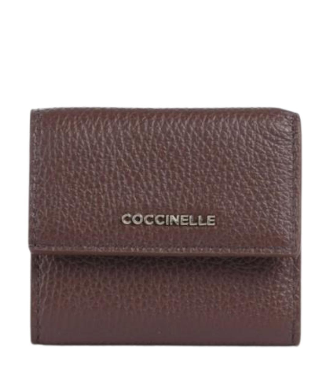 COCCINELLE Бордовый кожаный кошелек, фото 1