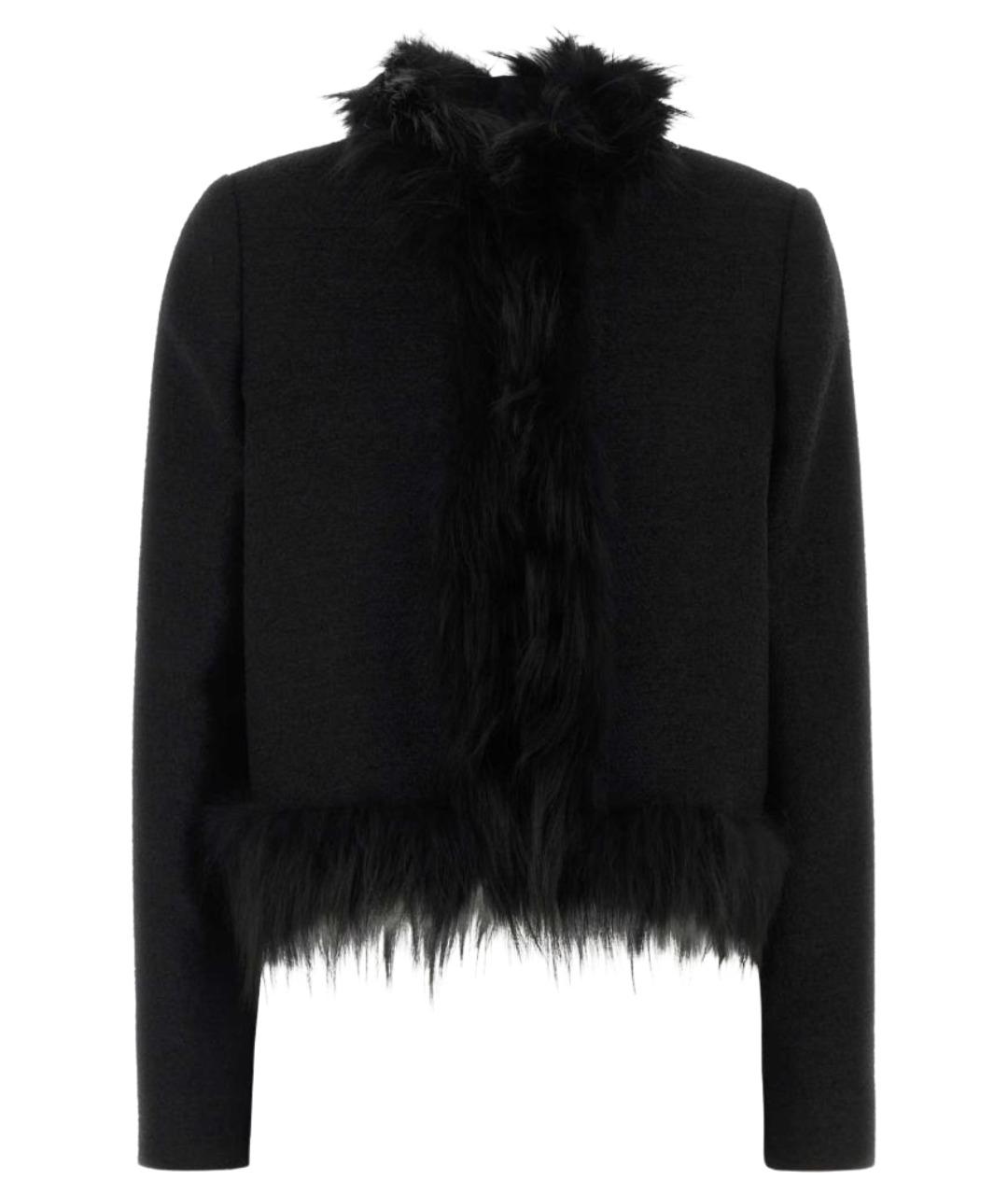 FENDI Черный шерстяной жакет/пиджак, фото 1