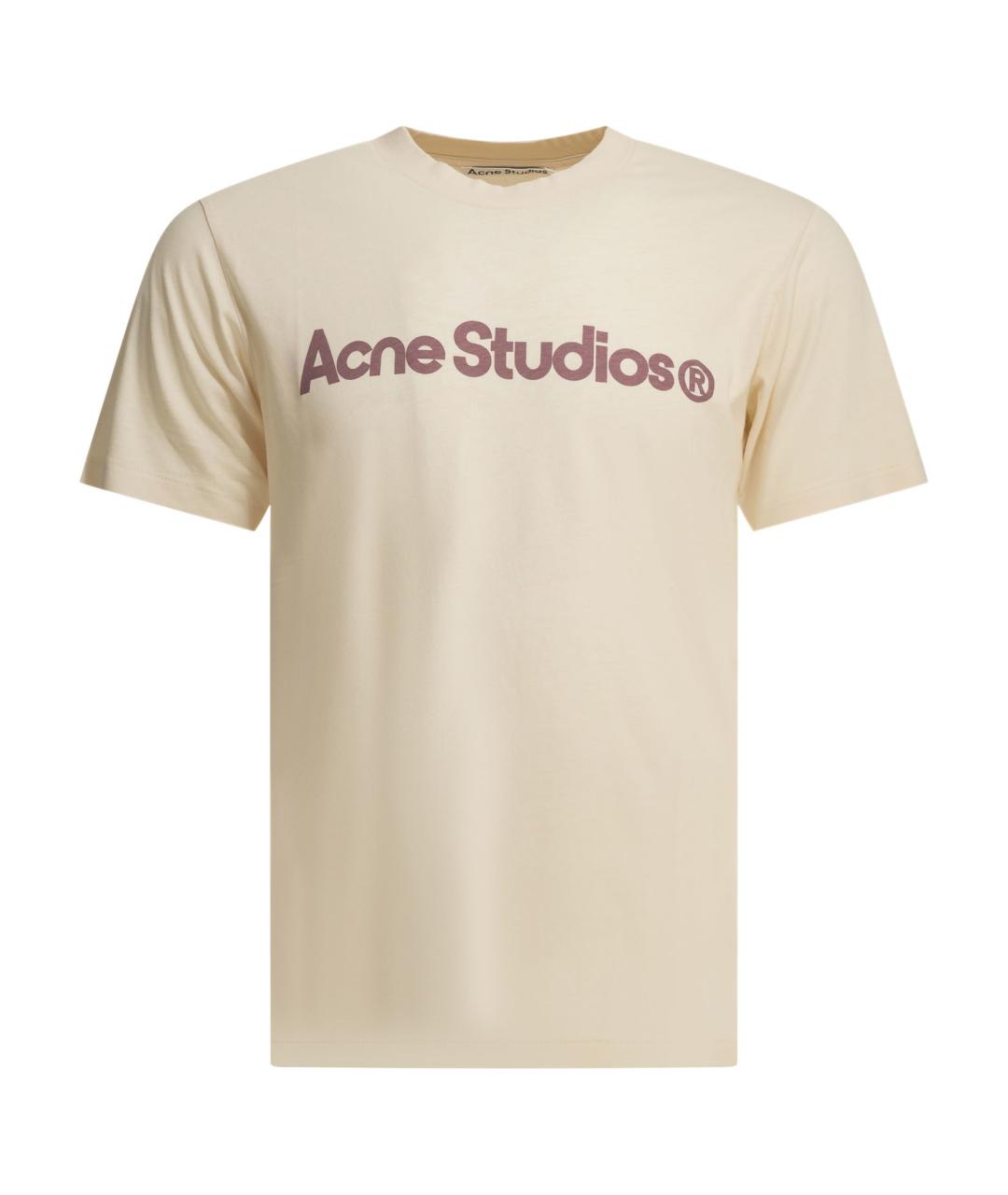 ACNE STUDIOS Розовая хлопковая футболка, фото 2