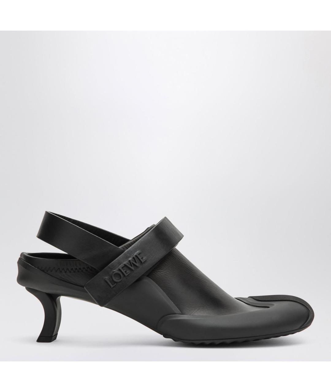 LOEWE Черные кожаные туфли, фото 3