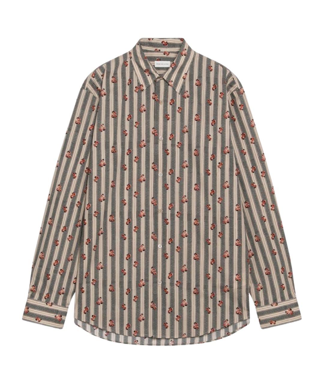 DRIES VAN NOTEN Бежевая хлопковая кэжуал рубашка, фото 1