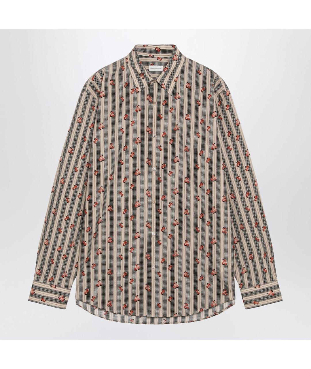 DRIES VAN NOTEN Бежевая хлопковая кэжуал рубашка, фото 3
