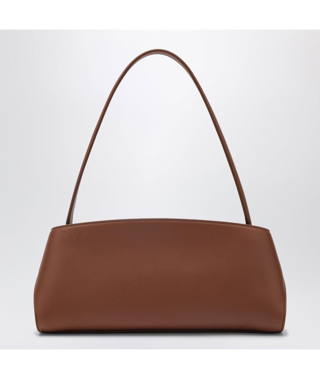 FERRAGAMO Коричневая кожаная сумка через плечо, фото 2