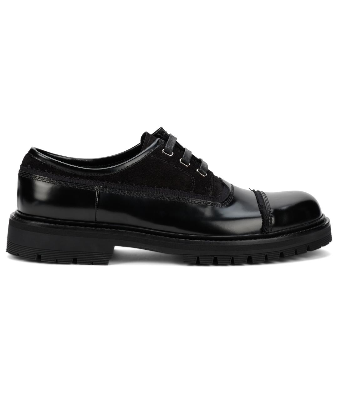 DOLCE&GABBANA Черные кожаные лоферы, фото 3