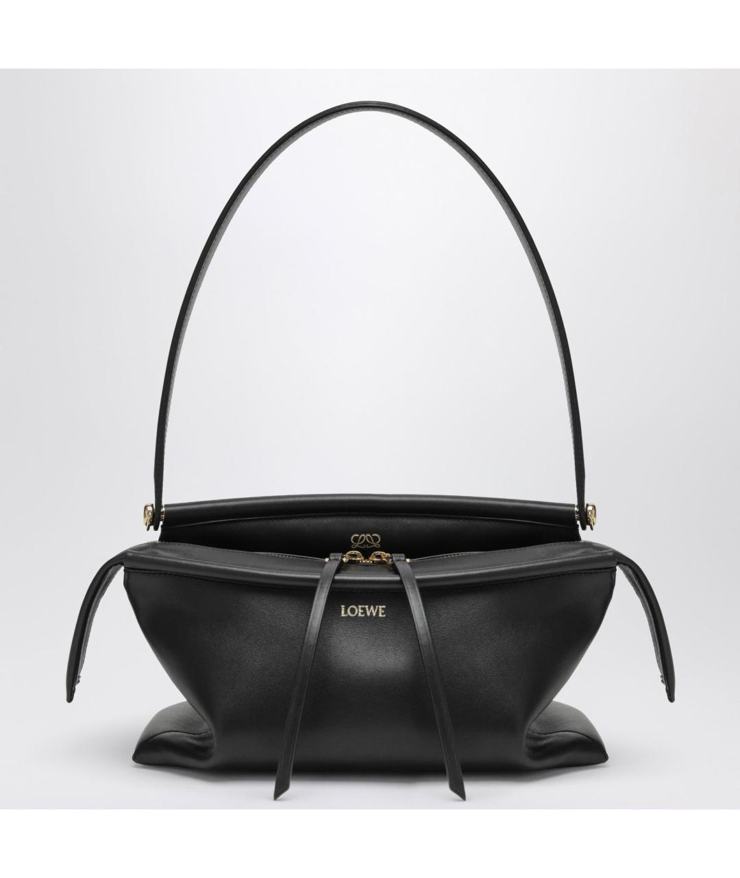 LOEWE Черная кожаная сумка через плечо, фото 3