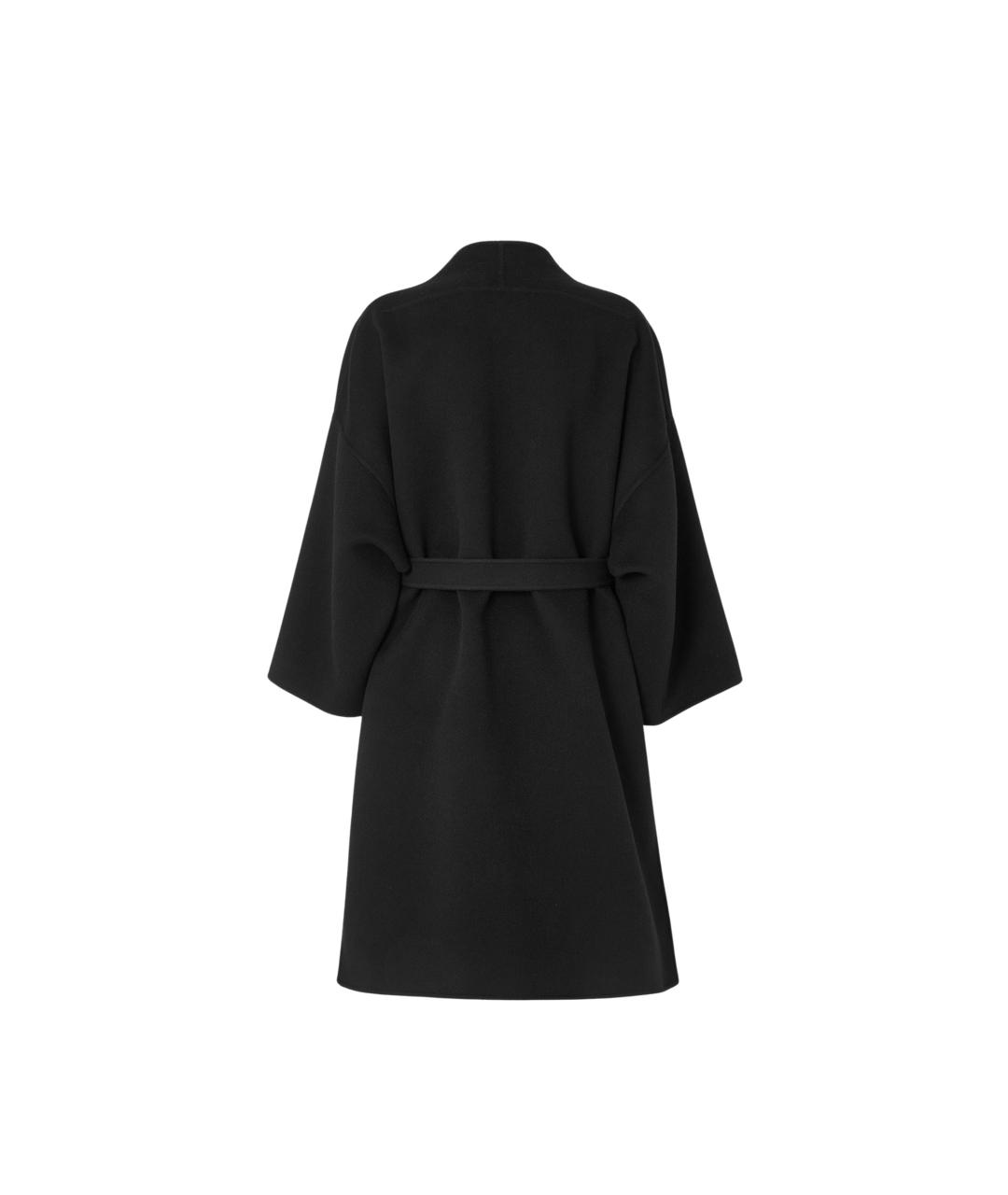 FENDI Черное шерстяное пальто, фото 2