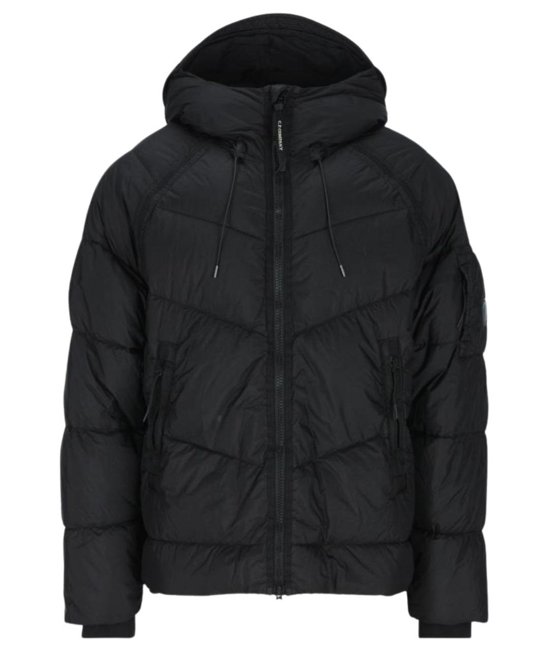 CP COMPANY Черный полиамидовый пуховик, фото 1