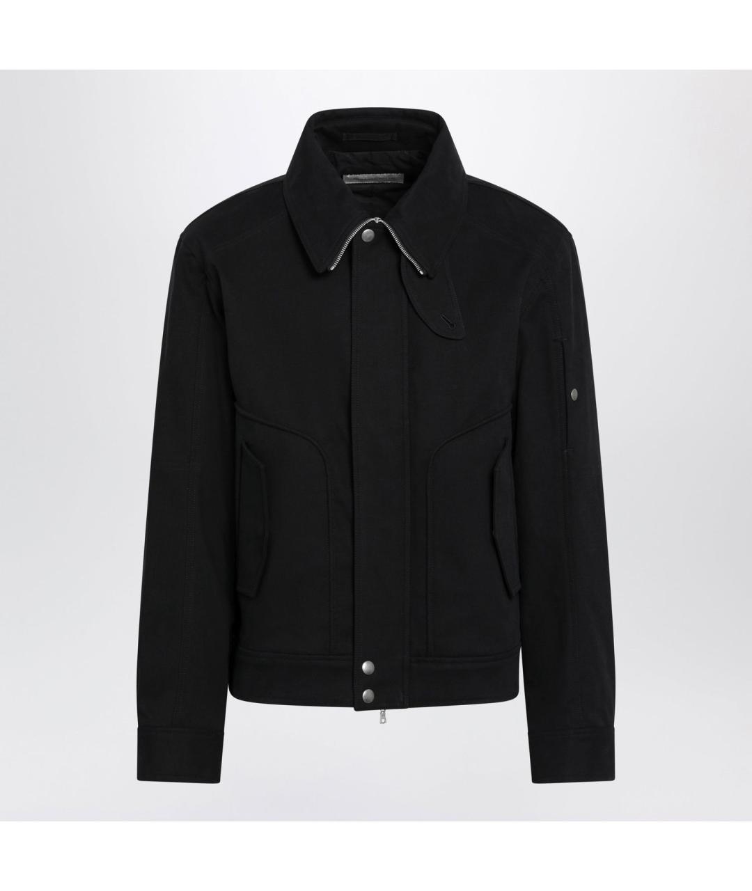 DRIES VAN NOTEN Черная хлопковая куртка, фото 3