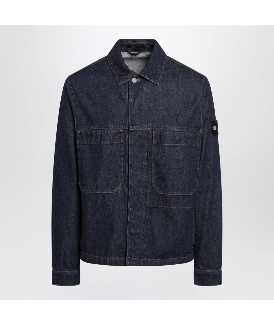 STONE ISLAND Синяя хлопковая куртка, фото 3