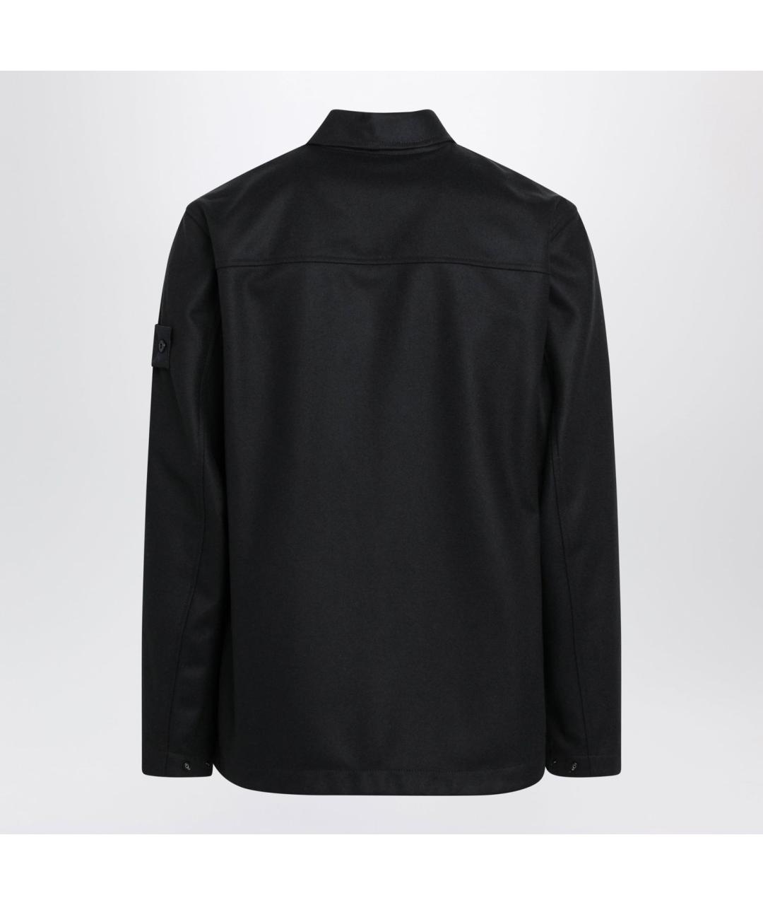 STONE ISLAND Темно-синяя шерстяная куртка, фото 2
