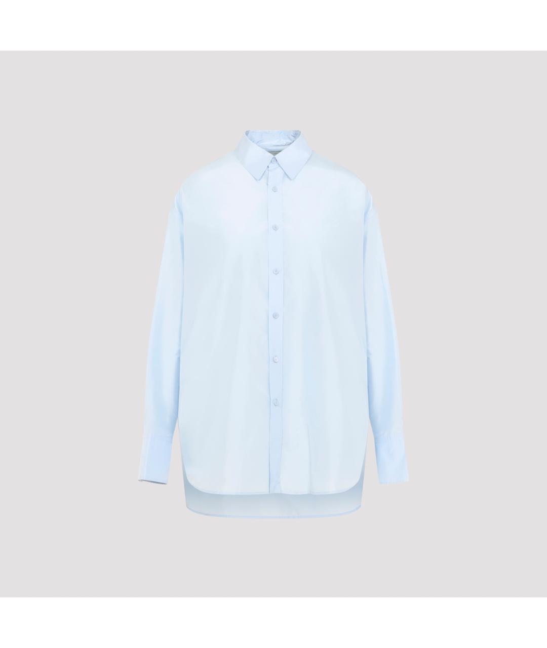 Carven Голубая шелковая рубашка, фото 2