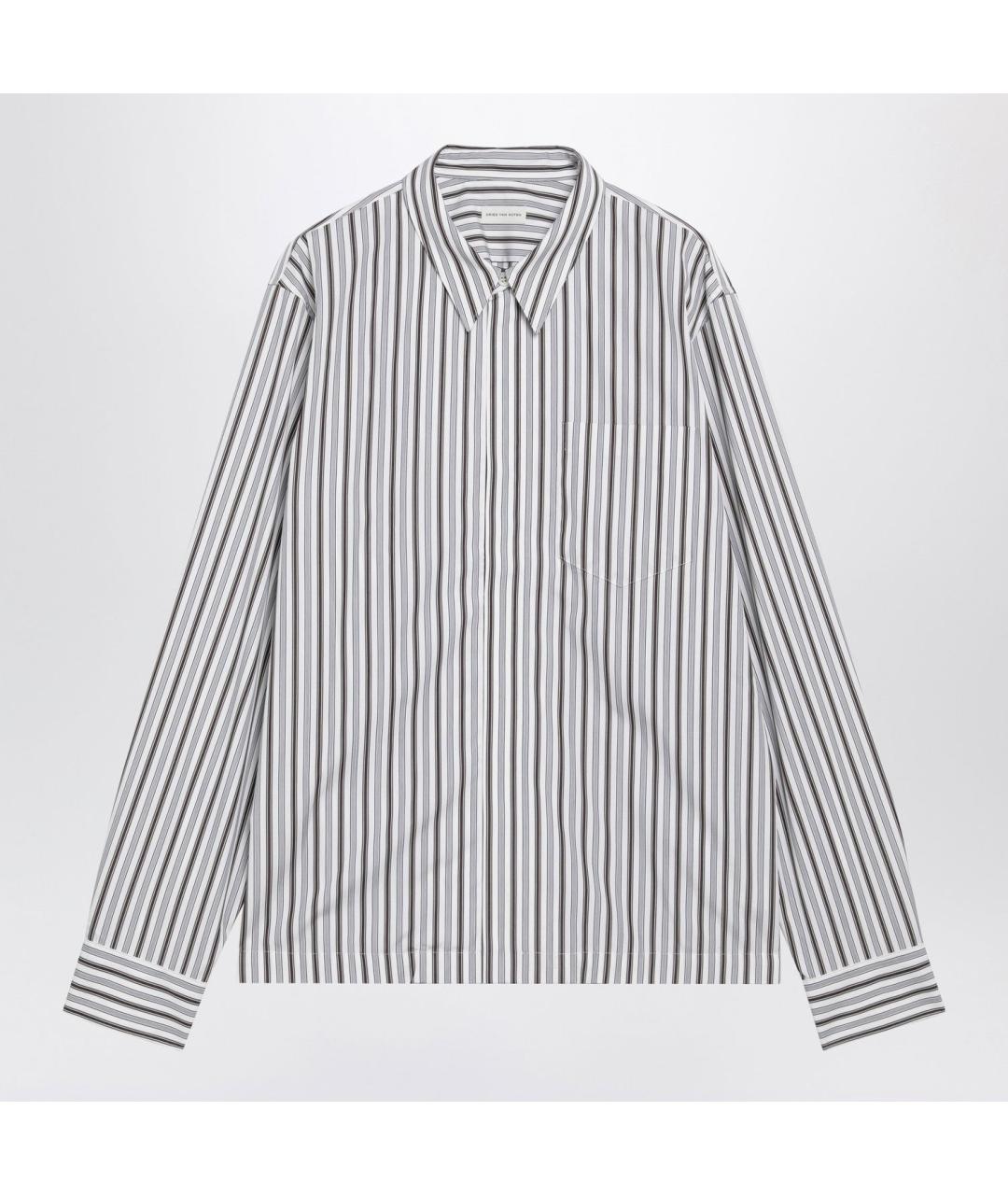 DRIES VAN NOTEN Белая хлопковая кэжуал рубашка, фото 3