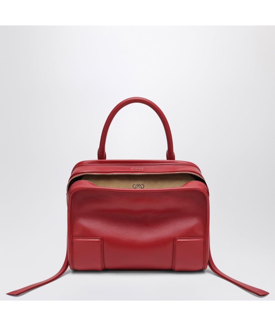LOEWE Красная кожаная сумка тоут, фото 3