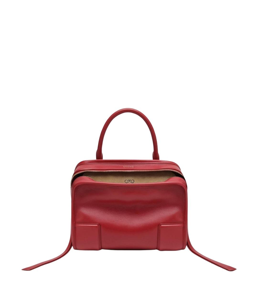 LOEWE Красная кожаная сумка тоут, фото 1