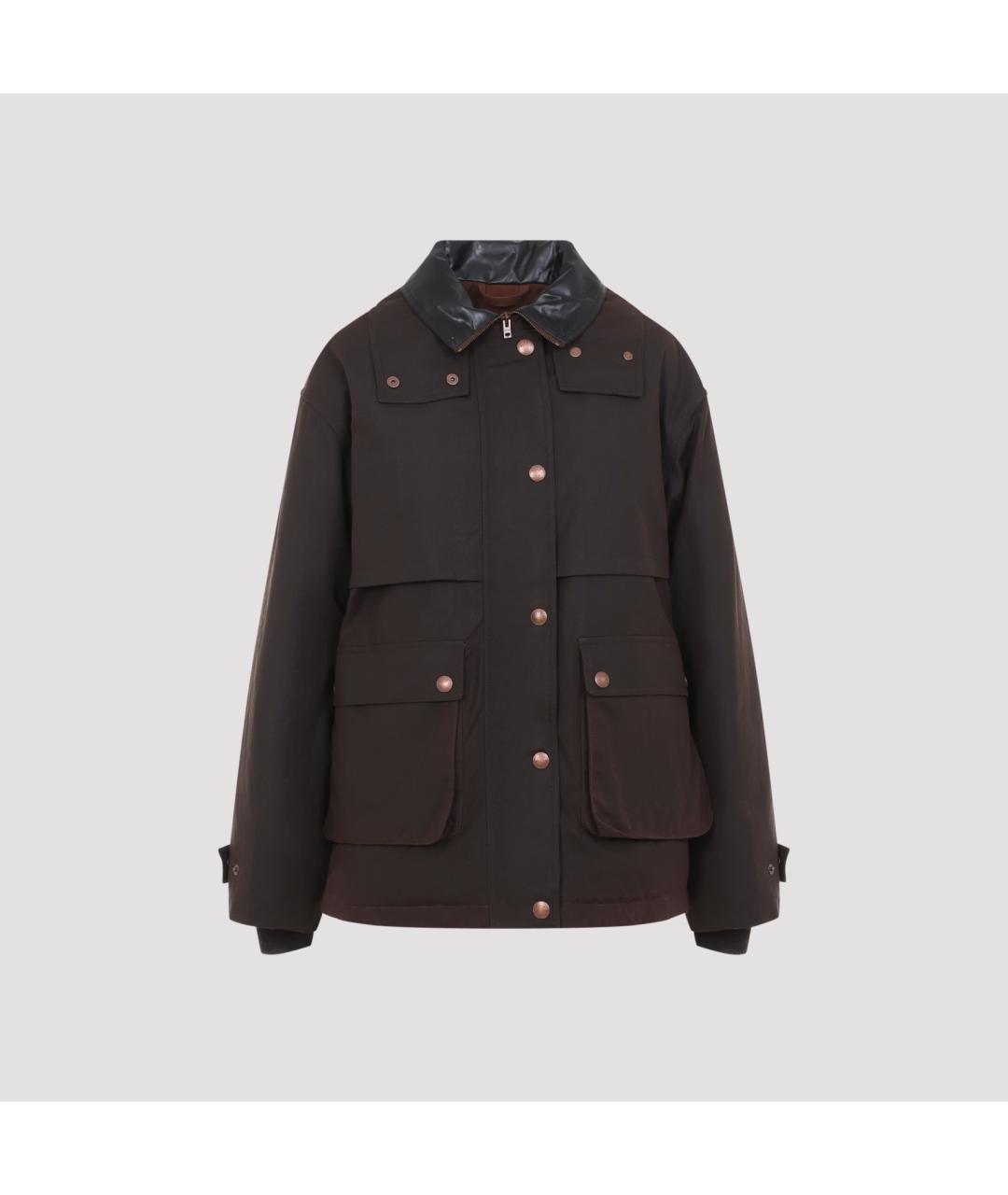 ACNE STUDIOS Коричневая хлопковая куртка, фото 2