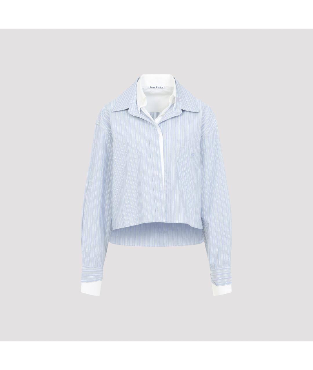 ACNE STUDIOS Голубая хлопковая рубашка, фото 2