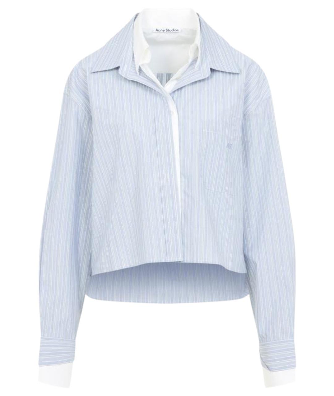 ACNE STUDIOS Голубая хлопковая рубашка, фото 1