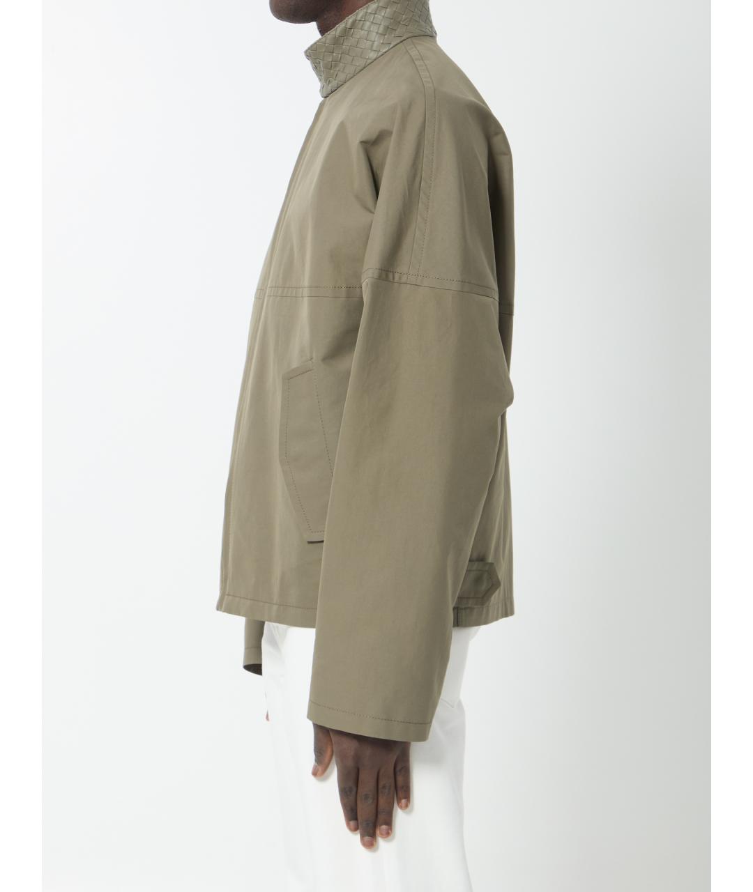 BOTTEGA VENETA Бежевая хлопковая куртка, фото 3