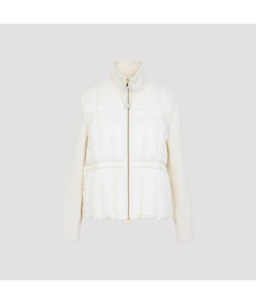 MONCLER Бежевый шерстяной кардиган, фото 2