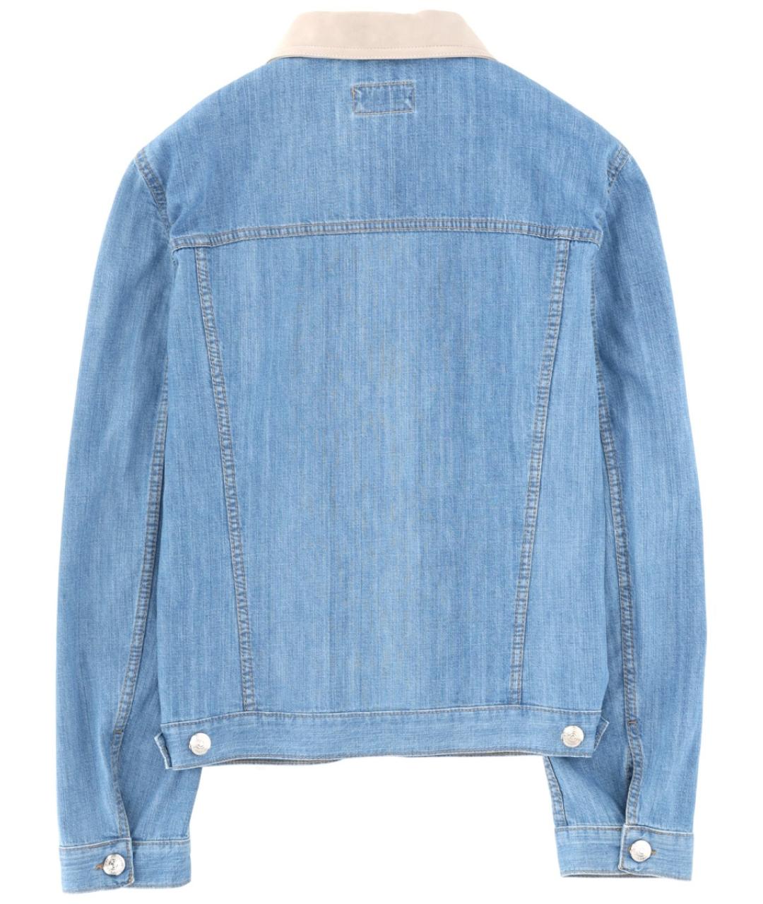 BRUNELLO CUCINELLI Голубая хлопковая куртка, фото 3