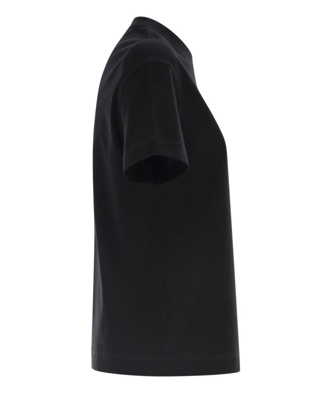BRUNELLO CUCINELLI Черная хлопковая футболка, фото 3