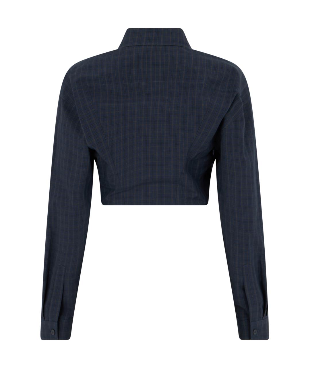 GUCCI Синяя хлопковая рубашка, фото 2