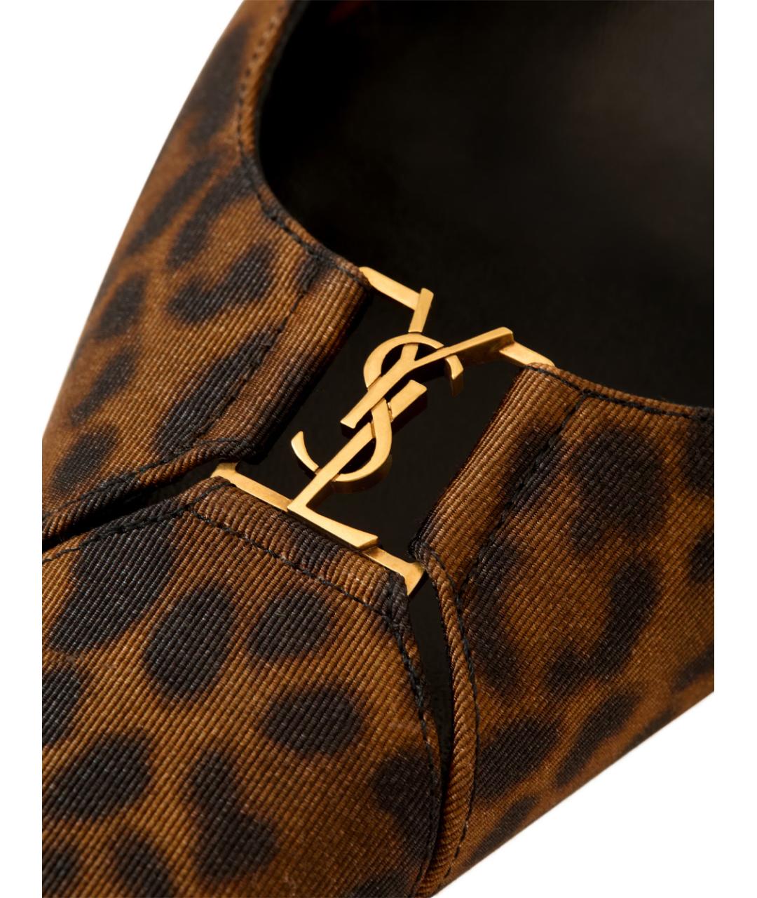 SAINT LAURENT Мульти текстильные туфли, фото 4